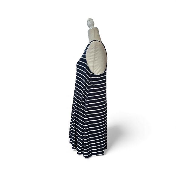 Abercrombie & Fitch Women’s Blue White Nautical Stripped Sleeveless Dress size M - Picture 4 of 9